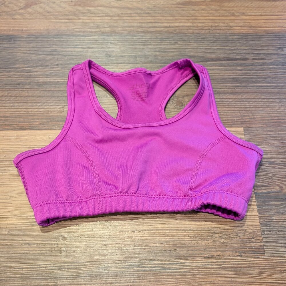 bcg Dark Fuchsia Racer Back Sports Bra